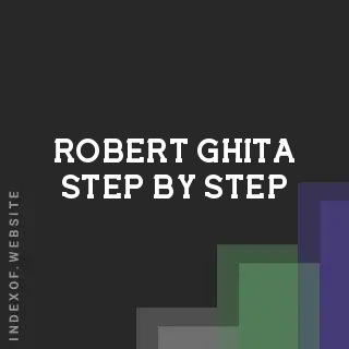 Robert Ghita Step-by-Step | Indexof