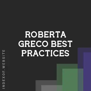 Roberta Greco Best Practices | Indexof