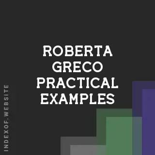Roberta Greco Practical Examples | Indexof