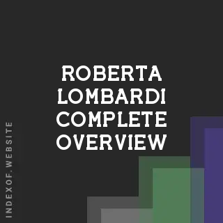 Roberta Lombardi Complete Overview | Indexof