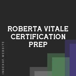 Roberta Vitale Certification Prep | Indexof