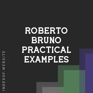 Roberto Bruno Practical Examples | Indexof