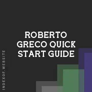 Roberto Greco Quick Start Guide | Indexof