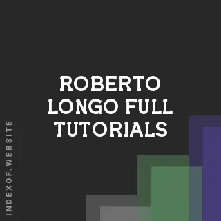 Roberto Longo Full Tutorials | Indexof