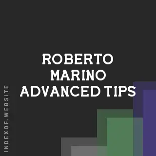 Roberto Marino Advanced Tips | Indexof