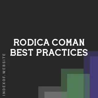 Rodica Coman Best Practices | Indexof