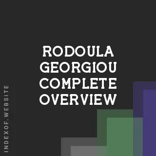 Rodoula Georgiou Complete Overview | Indexof