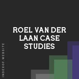 Roel van der Laan Case Studies | Indexof