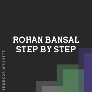 Rohan Bansal Step-by-Step | Indexof
