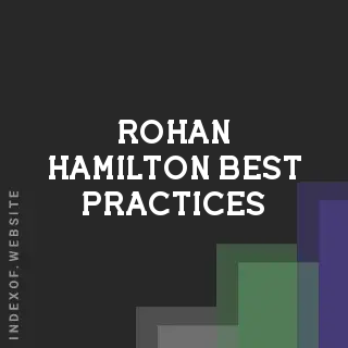 Rohan Hamilton Best Practices | Indexof