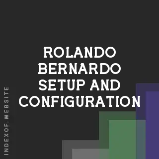 Rolando Bernardo Setup and Configuration | Indexof