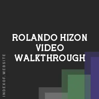 Rolando Hizon Video Walkthrough | Indexof
