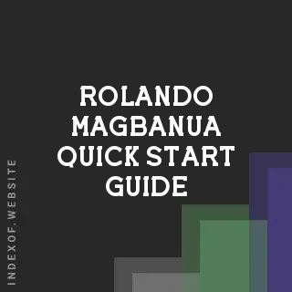 Rolando Magbanua Quick Start Guide | Indexof