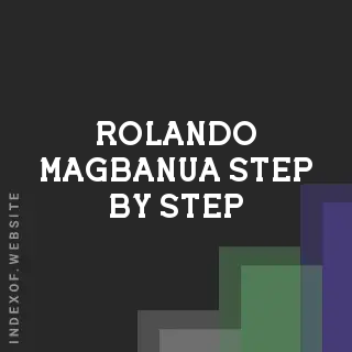 Rolando Magbanua Step-by-Step | Indexof
