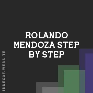 Rolando Mendoza Step-by-Step | Indexof