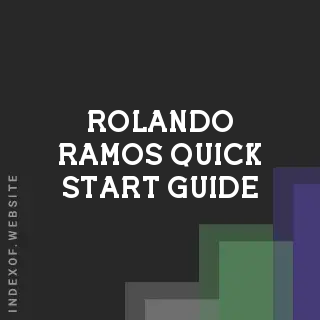 Rolando Ramos Quick Start Guide | Indexof