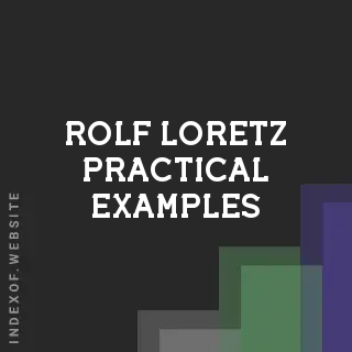 Rolf Loretz Practical Examples | Indexof