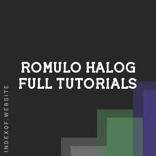 Romulo Halog Full Tutorials | Indexof