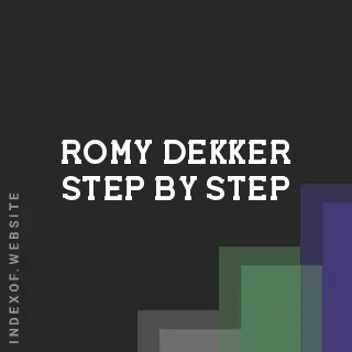 Romy Dekker Step-by-Step | Indexof