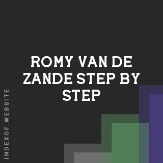 Romy van de Zande Step-by-Step | Indexof