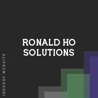 Ronald Ho Solutions | Indexof