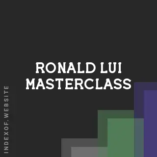 Ronald Lui Masterclass | Indexof