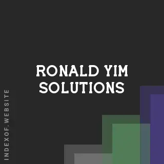 Ronald Yim Solutions | Indexof