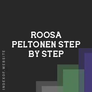 Roosa Peltonen Step-by-Step | Indexof