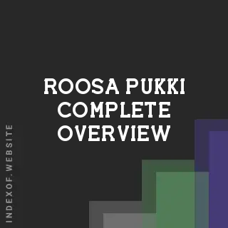 Roosa Pukki Complete Overview | Indexof