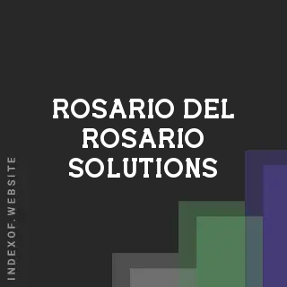 Rosario Del Rosario Solutions | Indexof