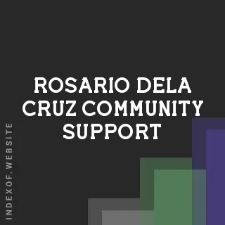 Rosario Dela Cruz Community Support | Indexof