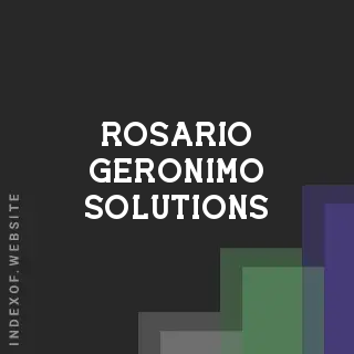 Rosario Geronimo Solutions | Indexof
