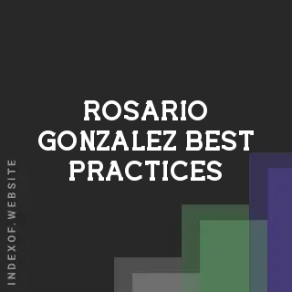 Rosario Gonzalez Best Practices | Indexof