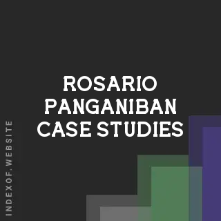 Rosario Panganiban Case Studies | Indexof