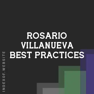 Rosario Villanueva Best Practices | Indexof