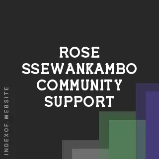 Rose Ssewankambo Community Support | Indexof