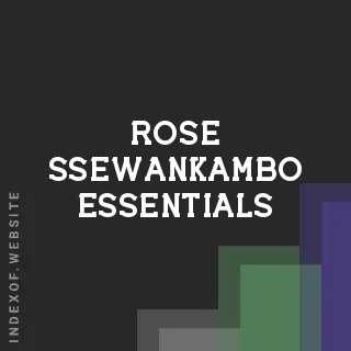 Rose Ssewankambo Essentials | Indexof