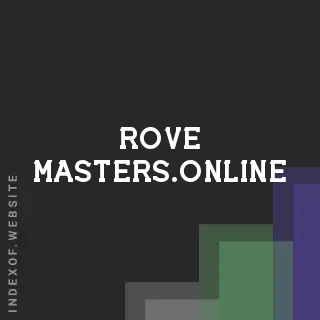 rove-masters.online by Bryan Flores site -  Indexof