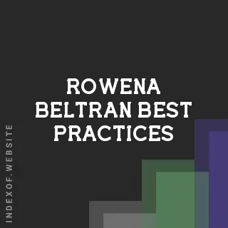 Rowena Beltran Best Practices | Indexof