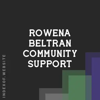 Rowena Beltran Community Support | Indexof