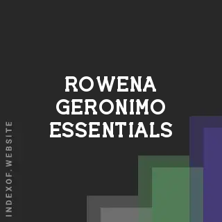 Rowena Geronimo Essentials | Indexof