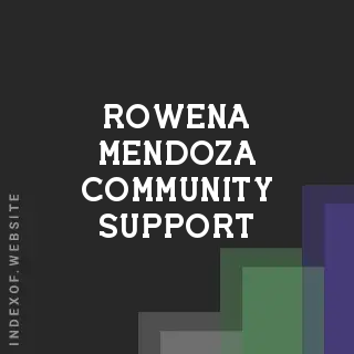 Rowena Mendoza Community Support | Indexof