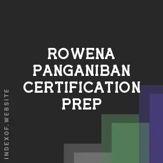 Rowena Panganiban Certification Prep | Indexof