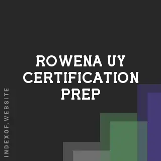Rowena Uy Certification Prep | Indexof