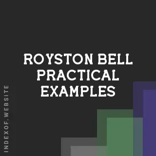 Royston Bell Practical Examples | Indexof