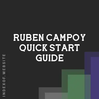 Ruben Campoy Quick Start Guide | Indexof