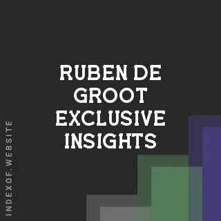 Ruben de Groot Exclusive Insights | Indexof