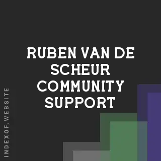 Ruben van de Scheur Community Support | Indexof