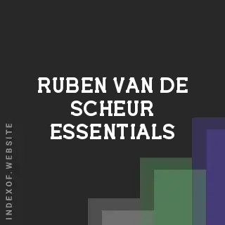 Ruben van de Scheur Essentials | Indexof