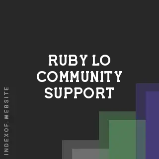 Ruby Lo Community Support | Indexof